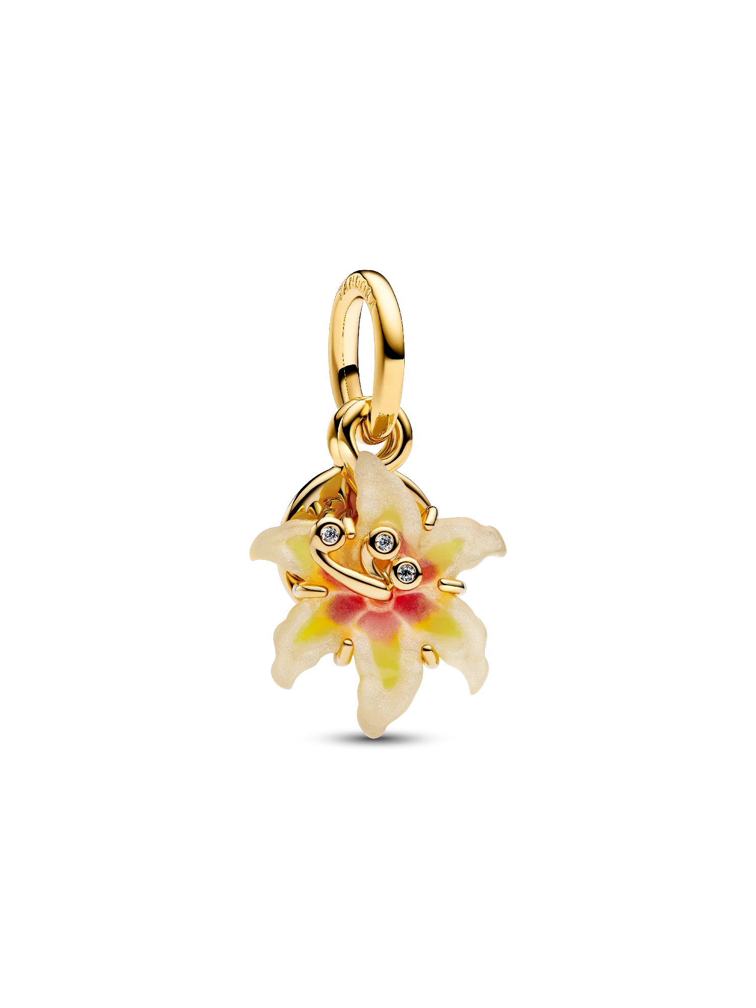 Abalorios de plata de ley 925 chapados en oro – Abalorios de amor, flores, mano de Fátima, madre e hija