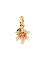Abalorios de plata de ley 925 chapados en oro – Abalorios de amor, flores, mano de Fátima, madre e hija