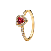 Anillos de corazón de plata de ley 925