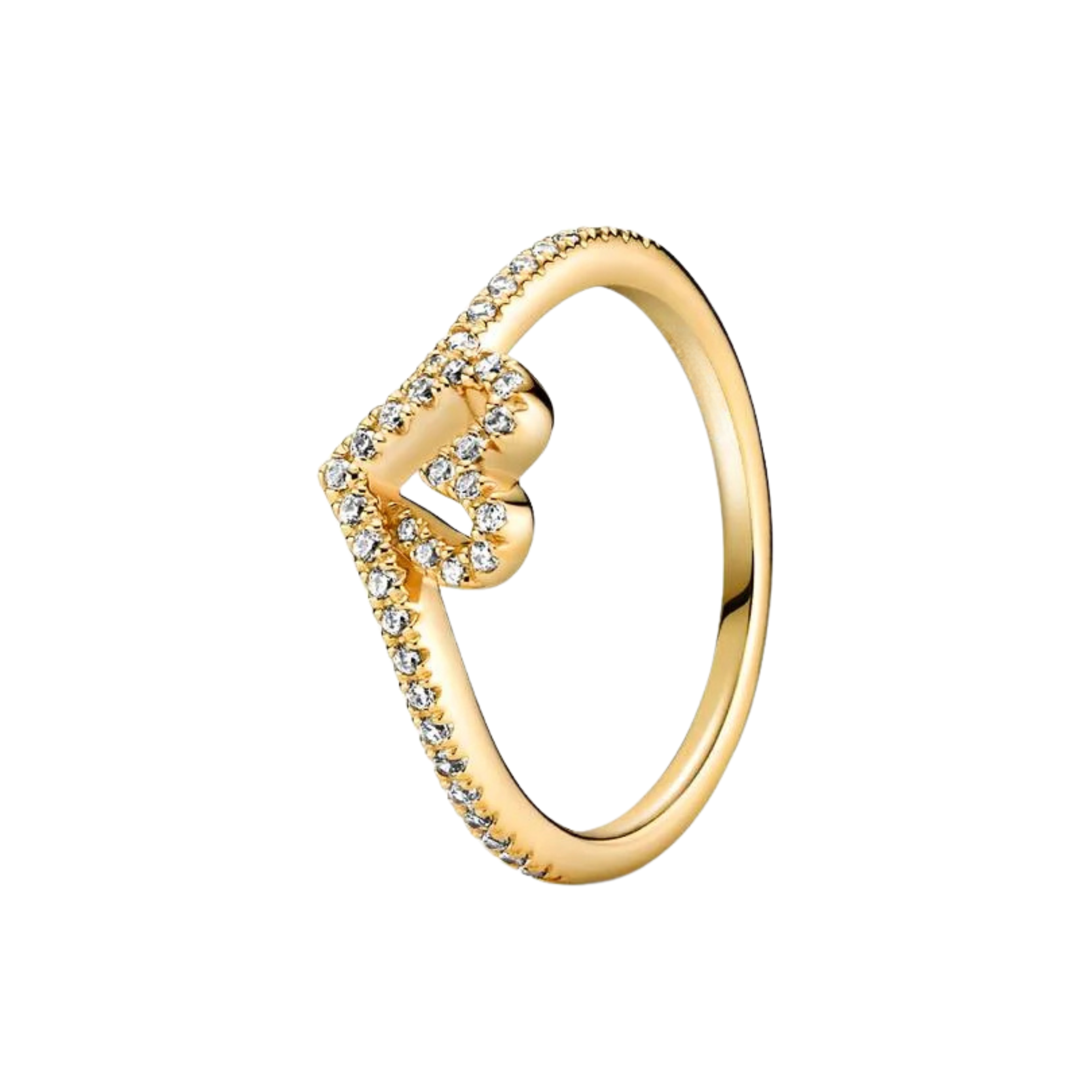 Women's Gold Tone Rings with Sparkling Cubic Zirconia – Elegant Stackable Rings, Heart, Flower, Butterfly, Pink & Blue Stone Designs, Dainty Fashion Jewelry Gifts for Her