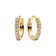 Women's Gold & Silver Tone Earrings – Sparkling Crystal Studs, Small Hoop Earrings, Infinity Heart & Pink Stone Designs, Dainty Fashion Jewelry Gifts for Her