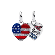USA & New York Travel Charms for Bracelets – American Flag, NYC & Las Vegas Souvenir Charms