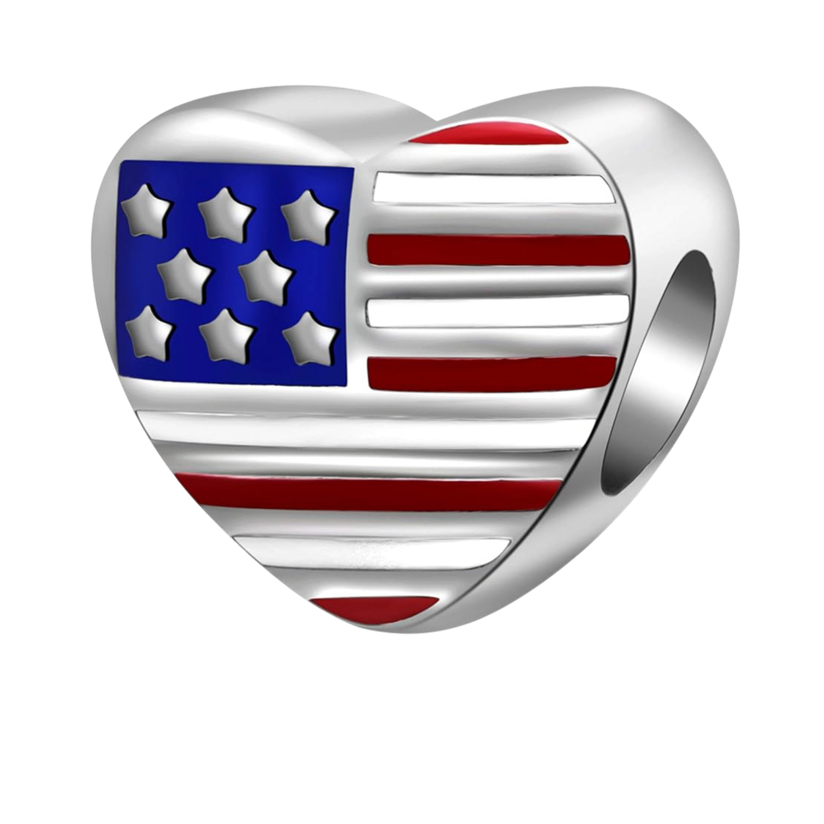 USA & New York Travel Charms for Bracelets – American Flag, NYC & Las Vegas Souvenir Charms