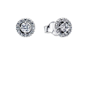 Women's Gold & Silver Tone Earrings – Sparkling Crystal Studs, Small Hoop Earrings, Infinity Heart & Pink Stone Designs, Dainty Fashion Jewelry Gifts for Her
