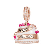 Precioso dije de plata de ley 925 para pulsera: corazón, corona y ojo malvado. Regalo.