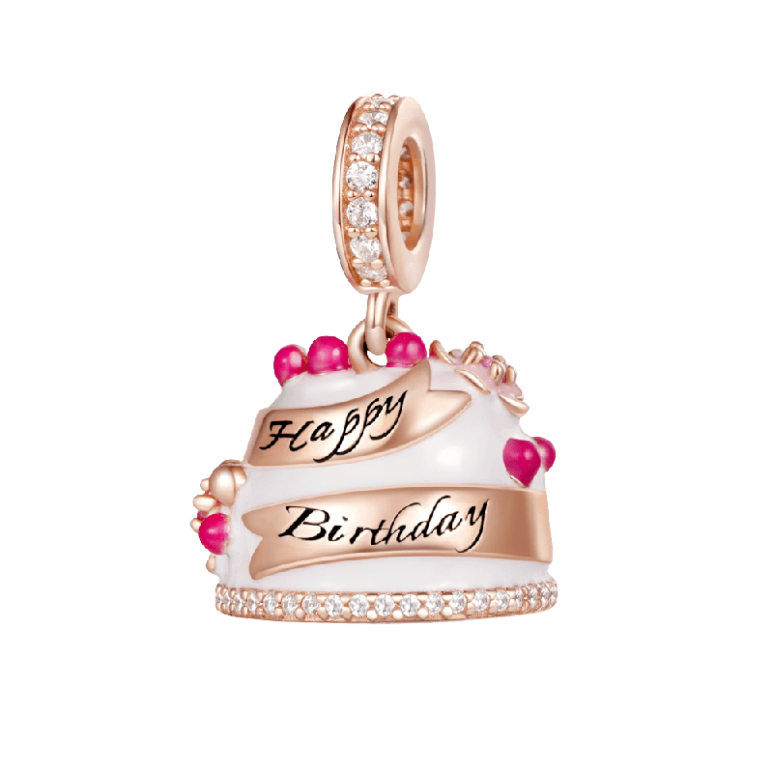 Precioso dije de plata de ley 925 para pulsera: corazón, corona y ojo malvado. Regalo.