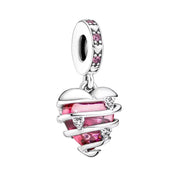 Dijes para pulsera de plata de ley 925: corazón, amor, mamá, bonitos dijes colgantes