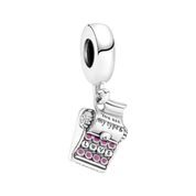 Abalorios con dijes de amor y amistad para pulsera | Corazón, regalo, llave y dijes significativos | Regalo de joyería para mujer