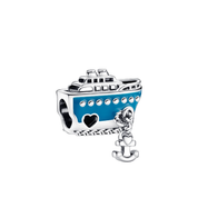 925 Sterling Silver Charm Beads | Enamel & CZ European Bracelet Charms | Fits Most Charm Bracelets