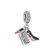 Charms variados de plata 925 para pulsera: viajes, hermana, música, bonitos charms colgantes, regalo para mujer
