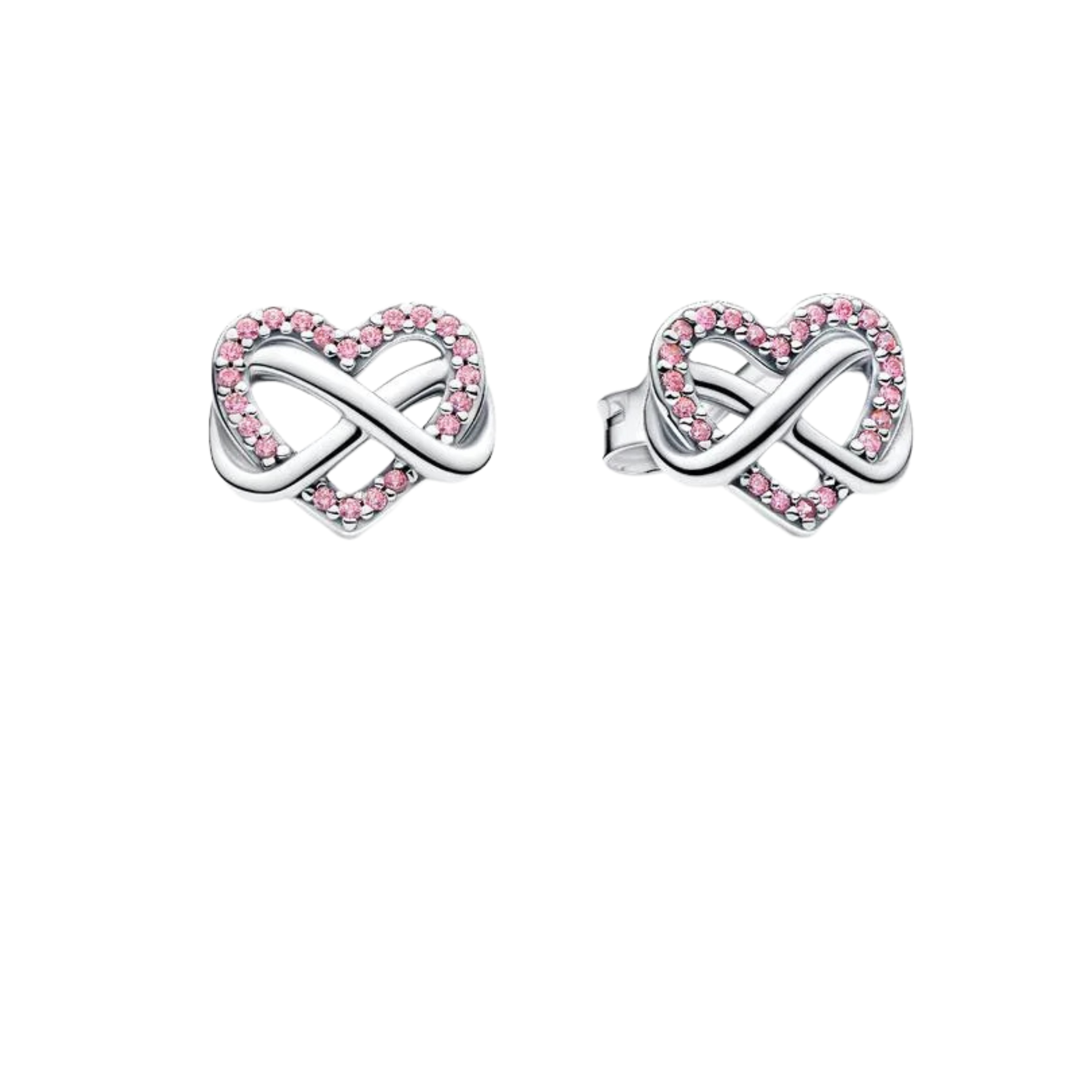 Women's Gold & Silver Tone Earrings – Sparkling Crystal Studs, Small Hoop Earrings, Infinity Heart & Pink Stone Designs, Dainty Fashion Jewelry Gifts for Her