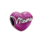 Abalorios de dijes de amor y mamá para pulsera | Dijes de corazón, mamá y lindos | Regalo de joyería significativo para mujeres