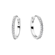 Women's Gold & Silver Tone Earrings – Sparkling Crystal Studs, Small Hoop Earrings, Infinity Heart & Pink Stone Designs, Dainty Fashion Jewelry Gifts for Her