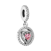 Cuentas Rosas Encantadoras para Pulsera | Dijes de Corazón, Cámara, Patinete y Lindos | Joyería de Regalo para Mujeres