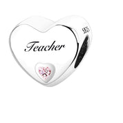 Dijes de pulsera de plata de ley 925 – Corazón, Amor, Mamá, Lindos dijes colgantes}