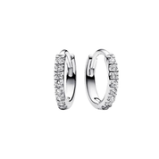 Women's Gold & Silver Tone Earrings – Sparkling Crystal Studs, Small Hoop Earrings, Infinity Heart & Pink Stone Designs, Dainty Fashion Jewelry Gifts for Her