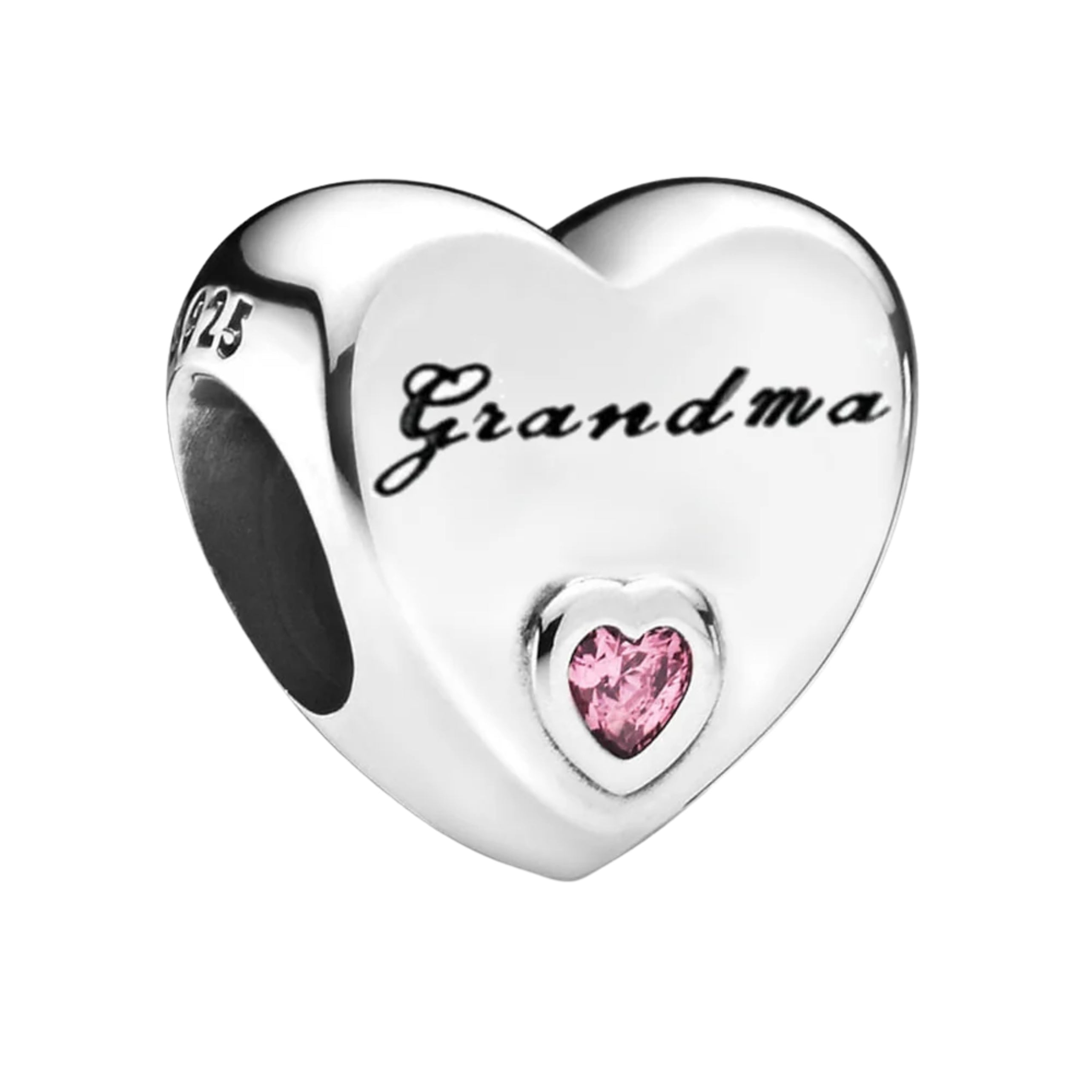 Dijes para pulsera de plata de ley 925: corazón, amor, mamá, bonitos dijes colgantes