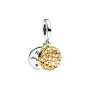 Cuentas de Oro con Dijes para Pulsera | Dijes de Lujo con Corazón, Trébol, Árbol y Cristal | Joyería Elegante para Mujeres