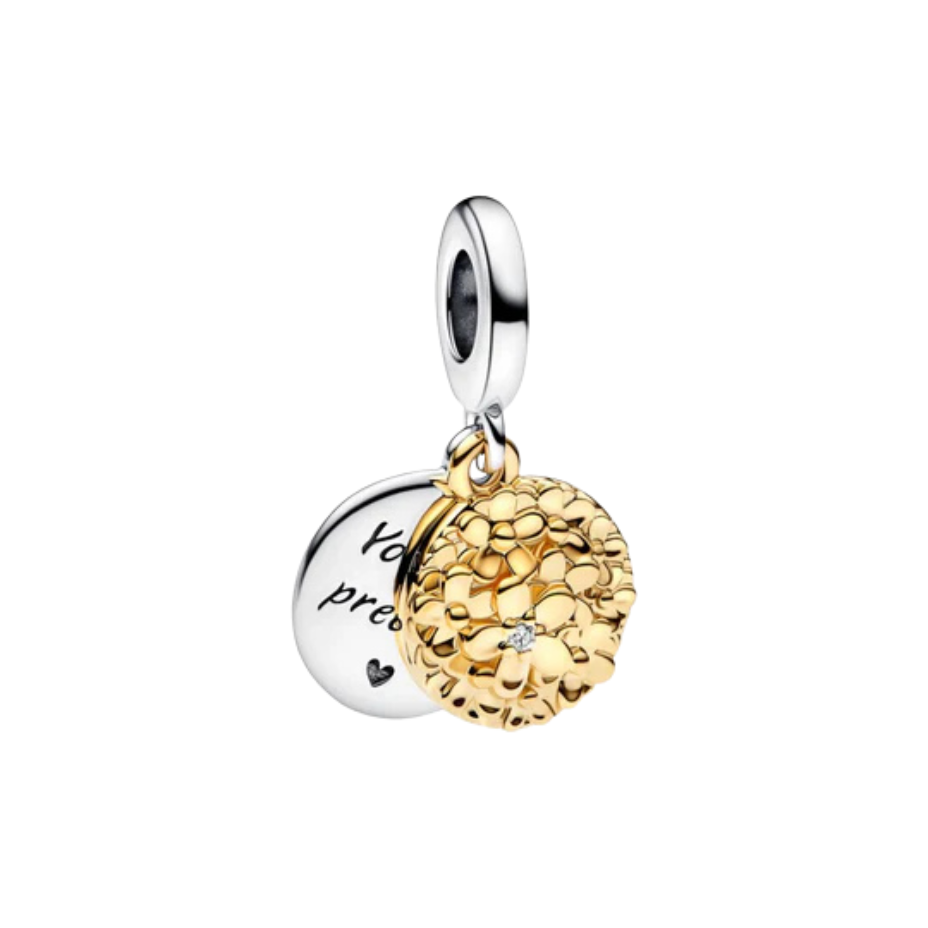Cuentas de Oro con Dijes para Pulsera | Dijes de Lujo con Corazón, Trébol, Árbol y Cristal | Joyería Elegante para Mujeres