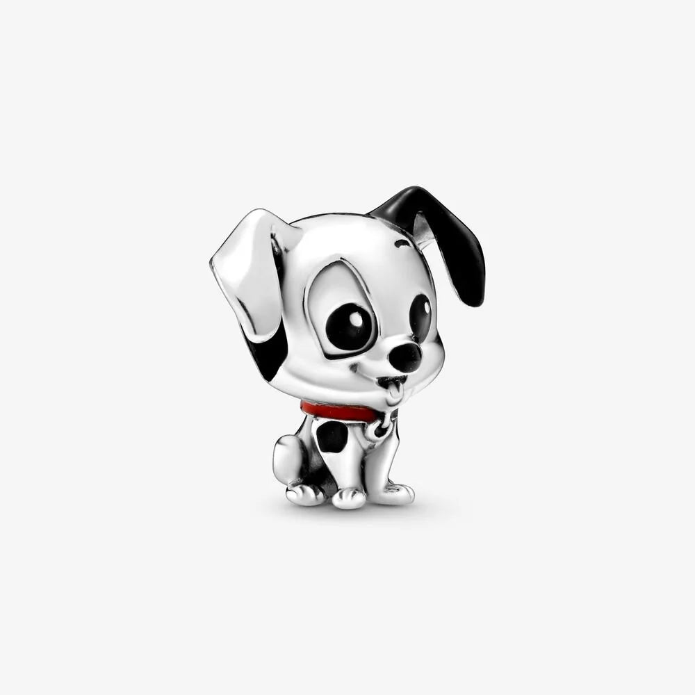 Abalorios de Plata de Ley 925 Perros y animales – Cuentas colgantes de cachorro y rana adorables para pulseras