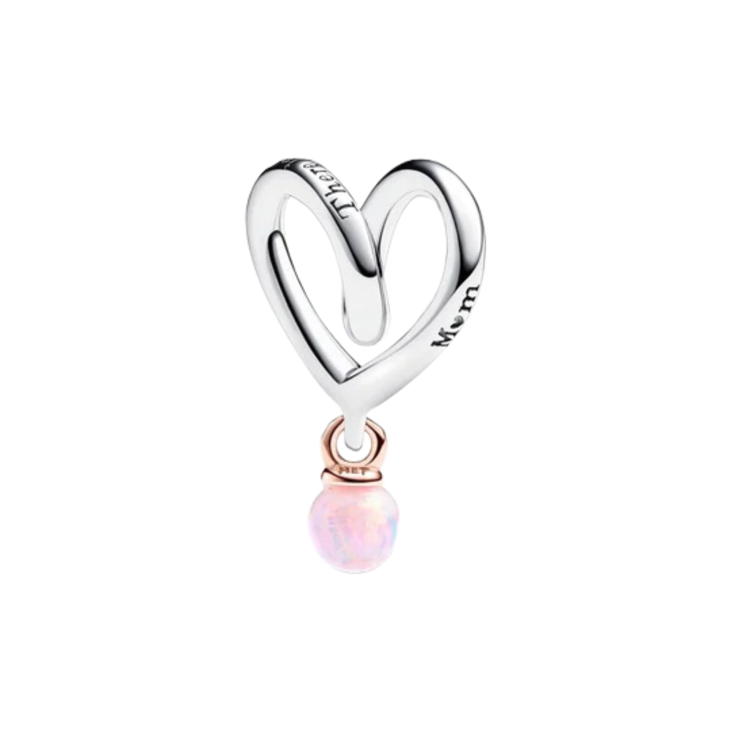 Cuentas con Dijes de Amor y Familia para Pulsera | Dijes de Corazón, Mamá, Papá y Románticos | Regalo de Joyería para Mujeres