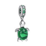 Charm colgante de plata de ley 925 para pulsera: corazón, mariposa, flor y dijes de viaje, regalo para mujer.