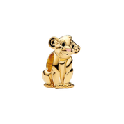 Gold Heart & Lion Cub Charms for Bracelets – Love Heart & Cute Animal Charms