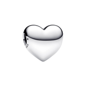 Heart Glass & Enamel Charm Bead | Colorful European Bracelet Charm | Silver Core Pendant for Snake Chain Bracelets