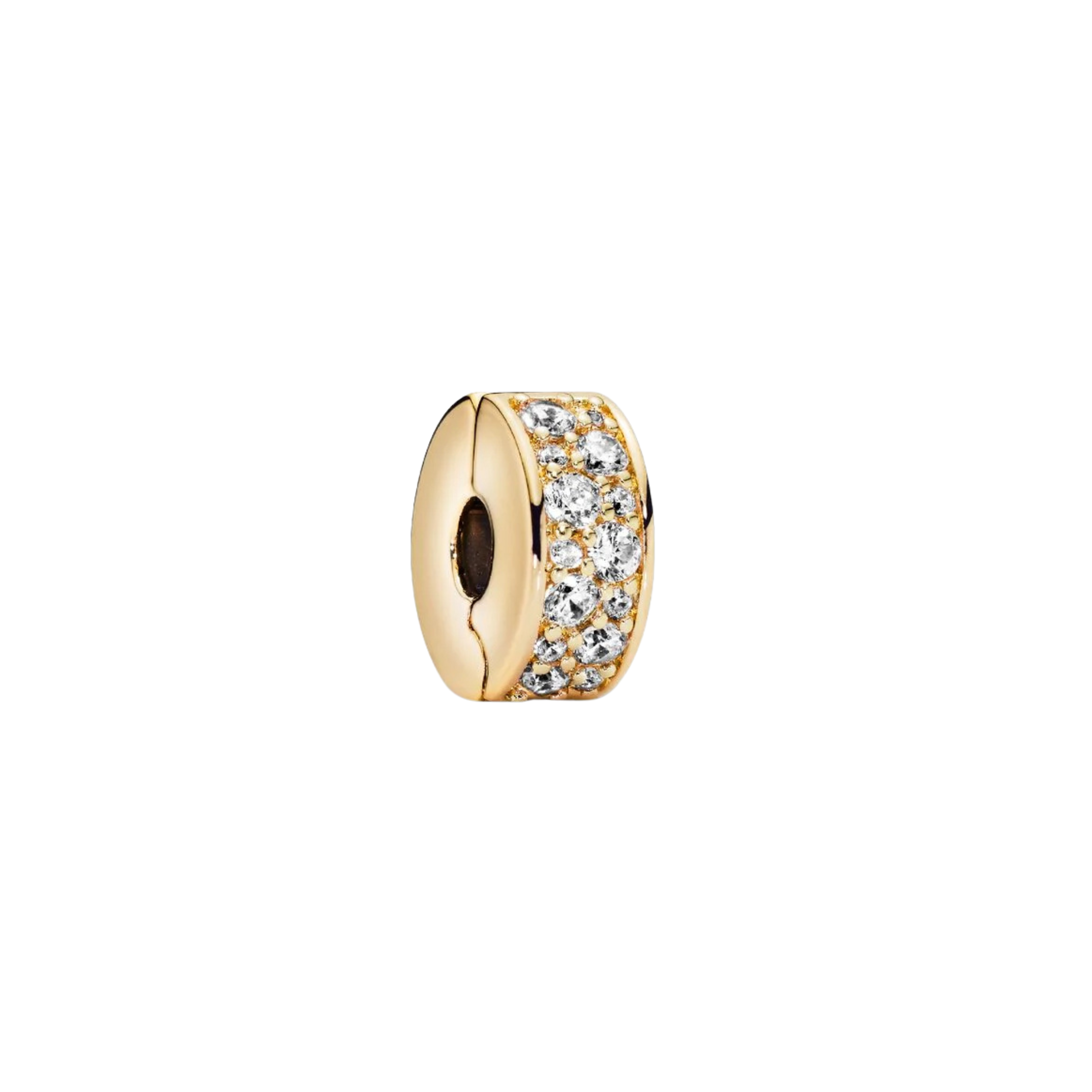 Dijes de clip con baño de oro, plata de ley 925