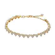 Luxury Crystal Bracelet Collection for Women – Adjustable Tennis Bracelets in Gold-plated, Silver & Rose Gold-plated