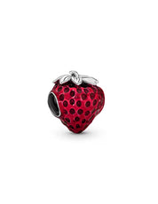 Set de dijes de plata de ley 925 mezclados – Lindos dijes de animales y frutas como fresas