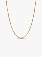 Women's Gold & Silver Tone Rope Chain Necklace – Elegant Twisted Chain, Dainty Minimalist Necklace, Classic Layering Jewelry, Everyday Fashion Accessories Gifts for Her