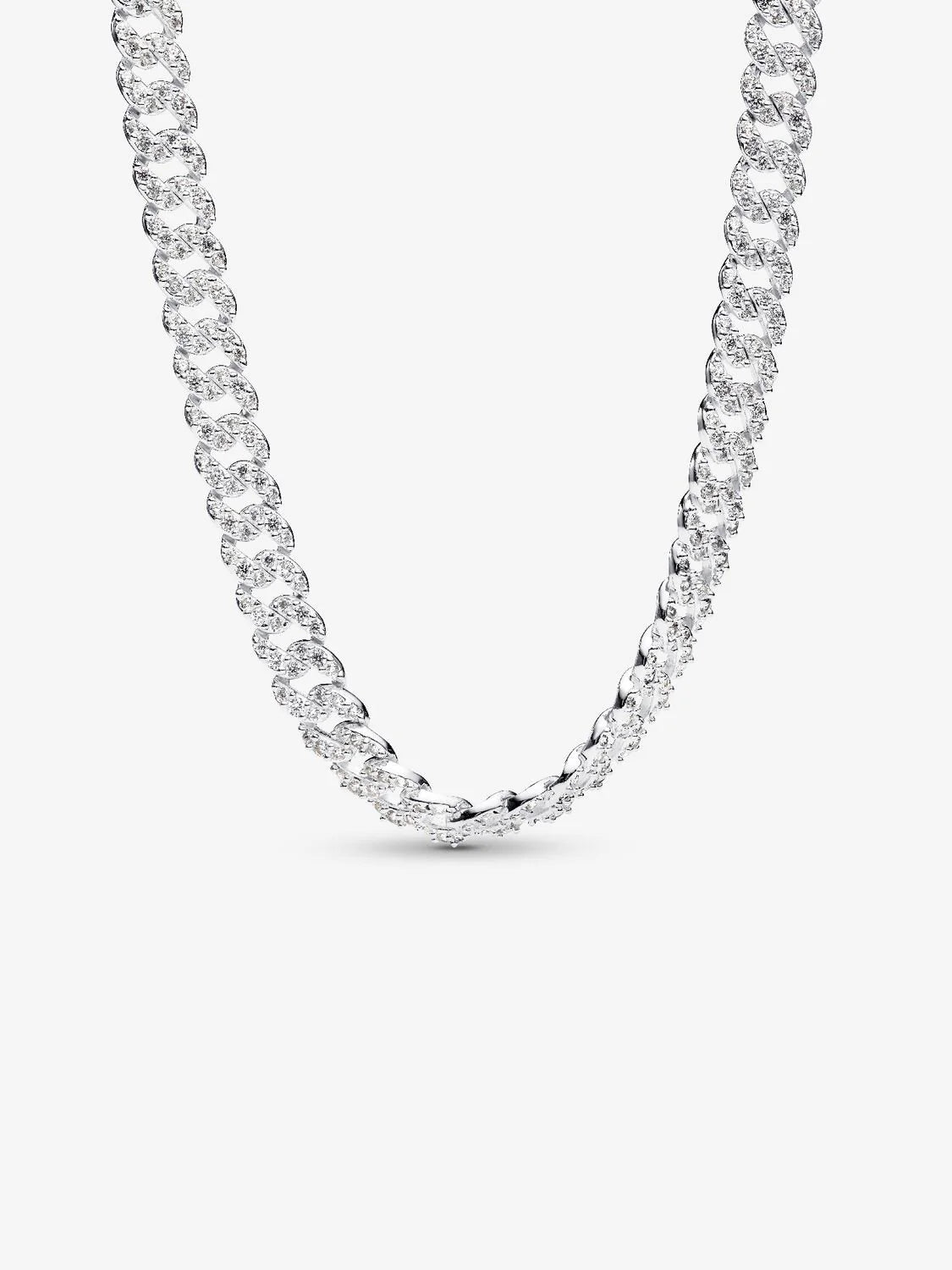 Collar de cadena de eslabones cubanos helados