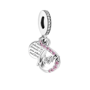 Dijes de madre para niño y niña: cuentas de plata de ley 925 para pulseras