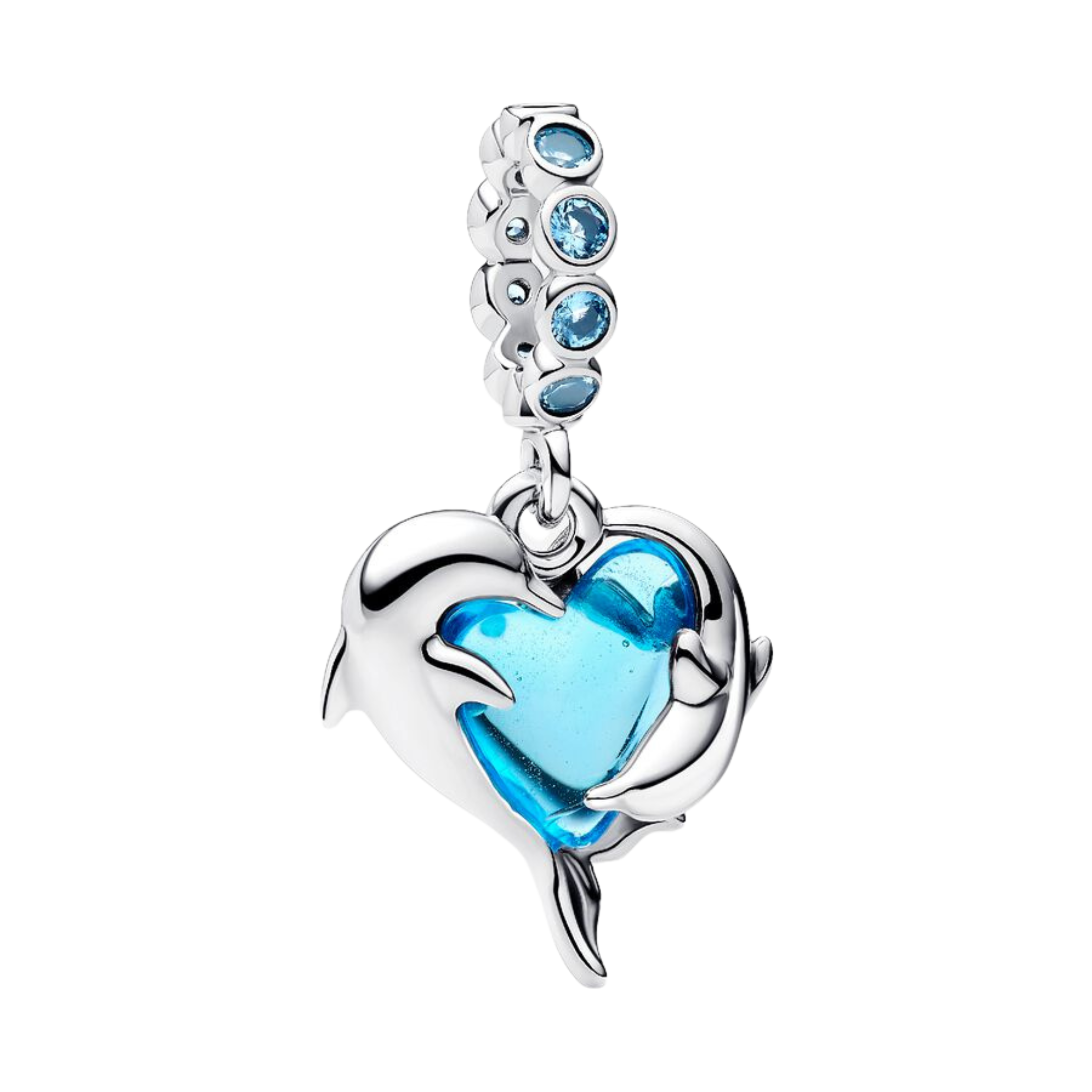 925 Sterling Silver Dangle Charm | Enamel & CZ Pendant Charms | Fits Most European Charm Bracelets