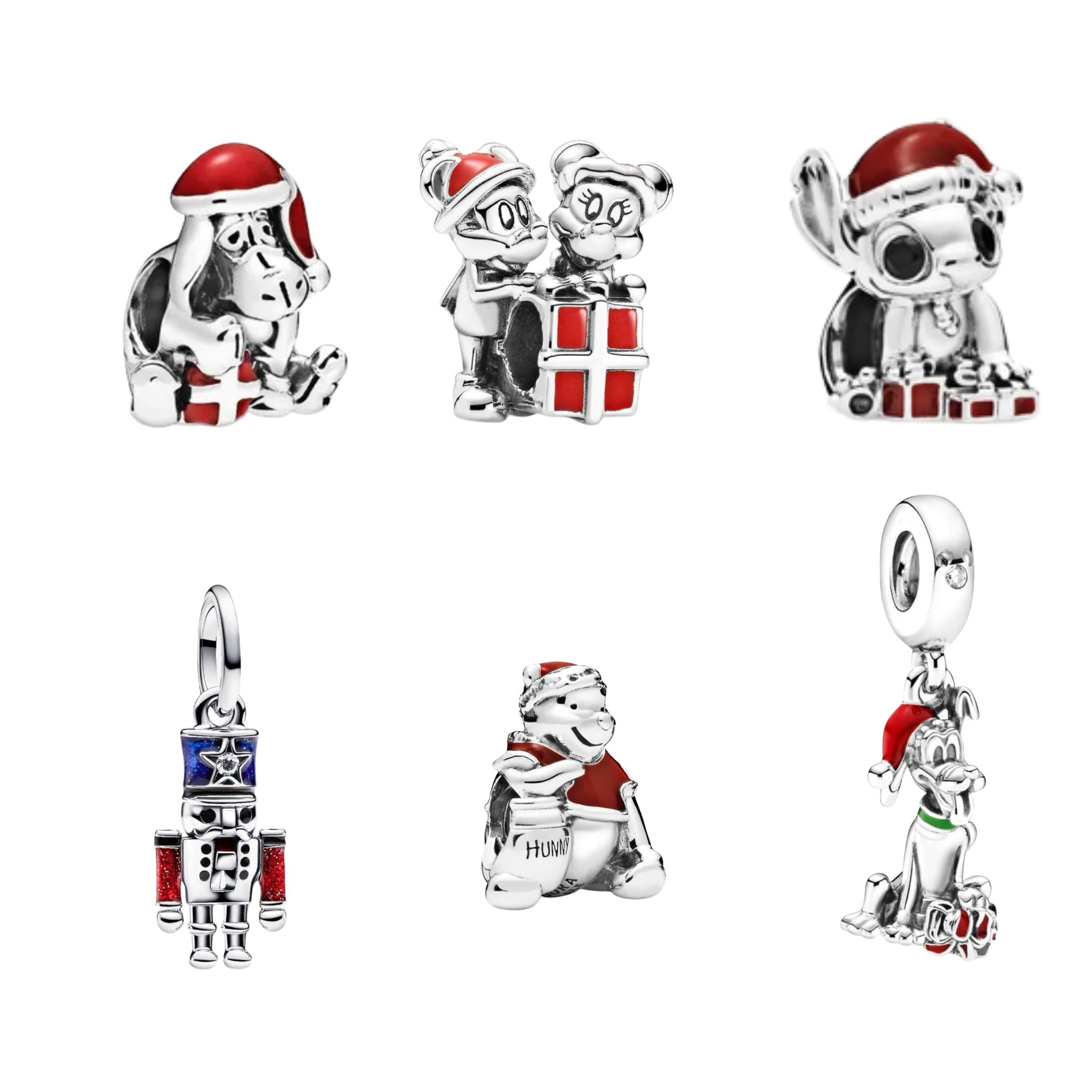 Charms de Personajes de Disney en Navidad