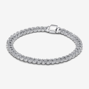 Pulsera con dijes de plata de ley 925