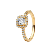 Women's Gold Tone Rings with Sparkling Cubic Zirconia – Elegant Stackable Rings, Heart, Flower, Butterfly, Pink & Blue Stone Designs, Dainty Fashion Jewelry Gifts for Her