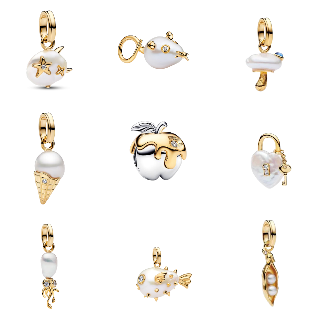 Pearl Charms for Bracelets – Gold Ocean, Animal & Nature Inspired Charms