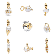 Pearl Charms for Bracelets – Gold Ocean, Animal & Nature Inspired Charms