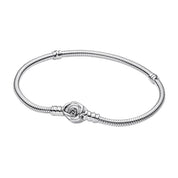 925 Sterling Silver Charm Bracelet for Women – Rose, Moon, Star, Butterfly & Floral Designs