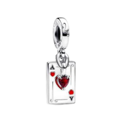 925 Sterling Silver Dangle Charm | Enamel & CZ Pendant Charms | Fits Most European Charm Bracelets