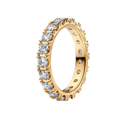 Women's Gold & Rose Gold Stackable Rings – Sparkling CZ Eternity Bands, V Shaped Wishbone Rings, Dainty Wedding Bands, Elegant Fashion Jewelry Gifts for Her