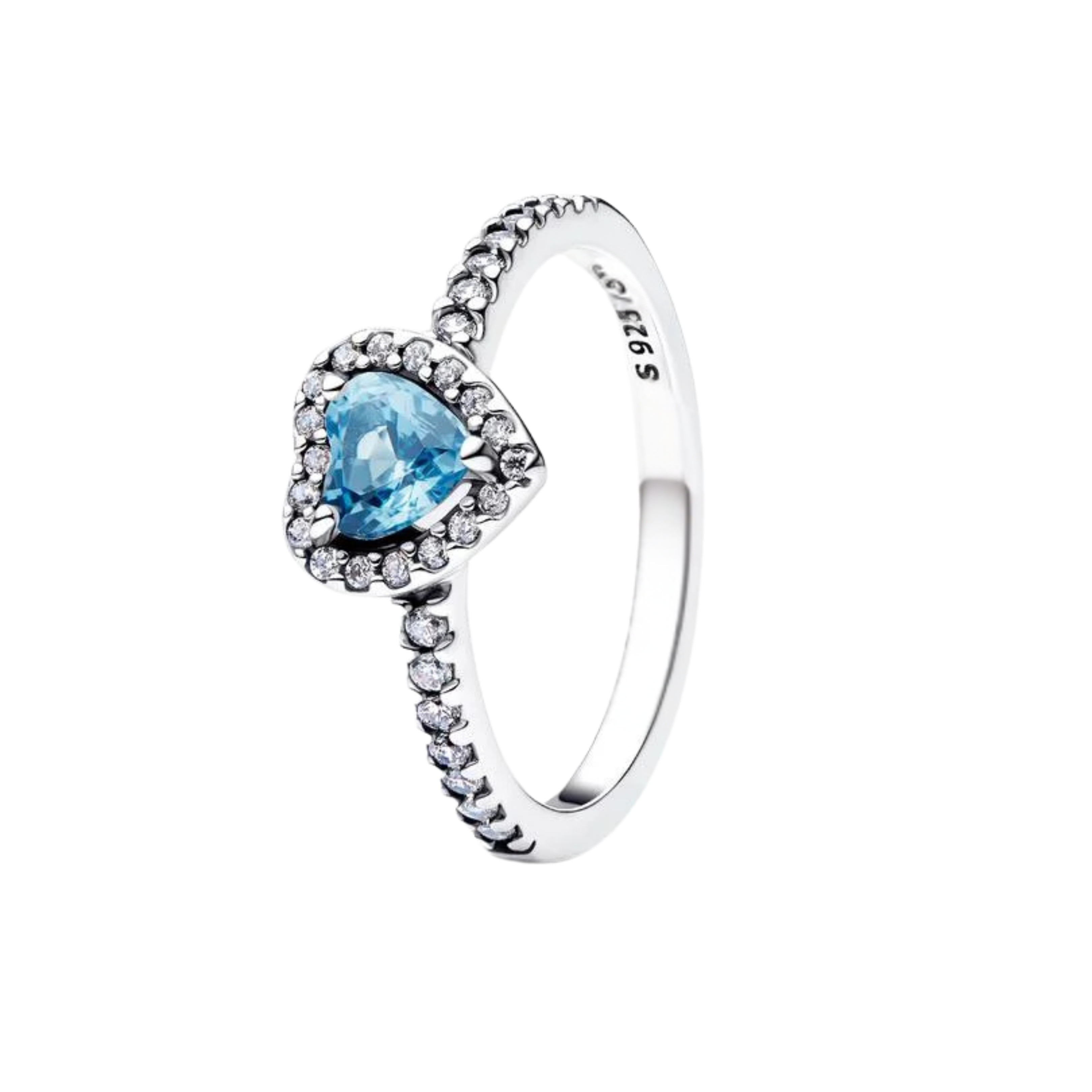 Anillos de corazón de plata de ley 925