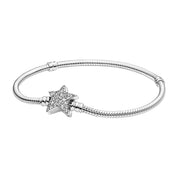 925 Sterling Silver Charm Bracelet for Women – Rose, Moon, Star, Butterfly & Floral Designs