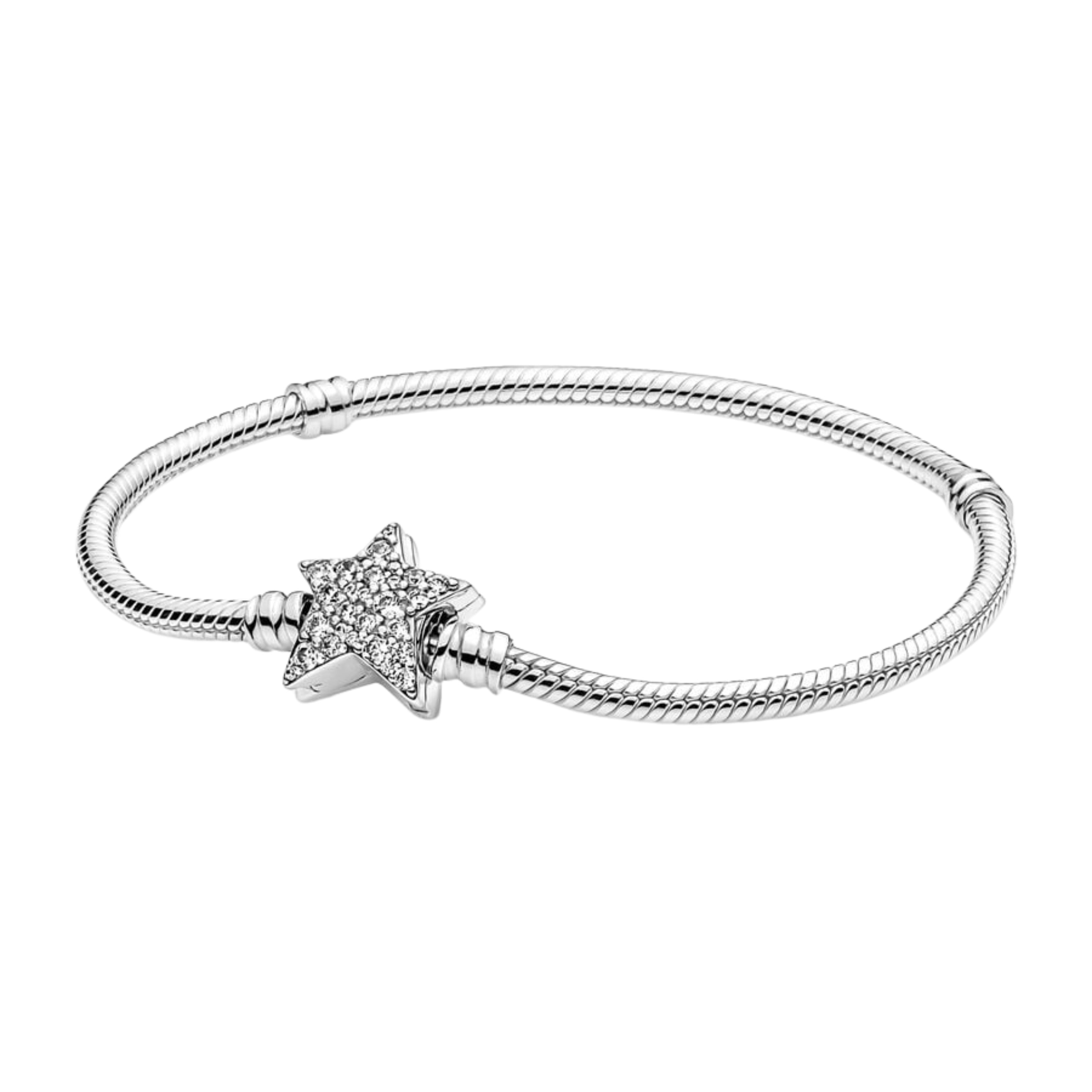 925 Sterling Silver Charm Bracelet for Women – Rose, Moon, Star, Butterfly & Floral Designs