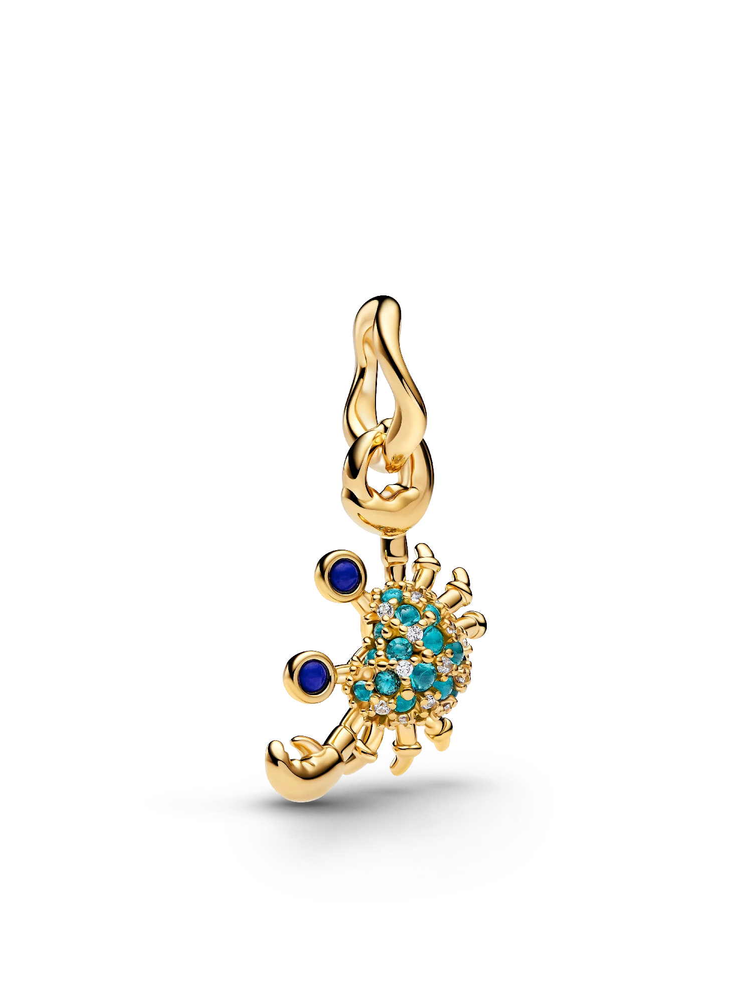 Gold Floral & Scorpion Charms for Bracelets – Crystal Charm Variants