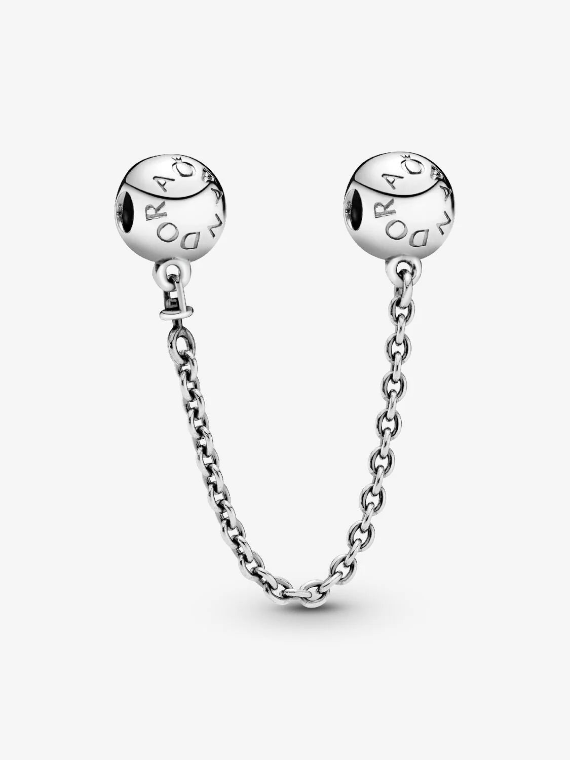 Charm de cadena de seguridad redonda con logotipo