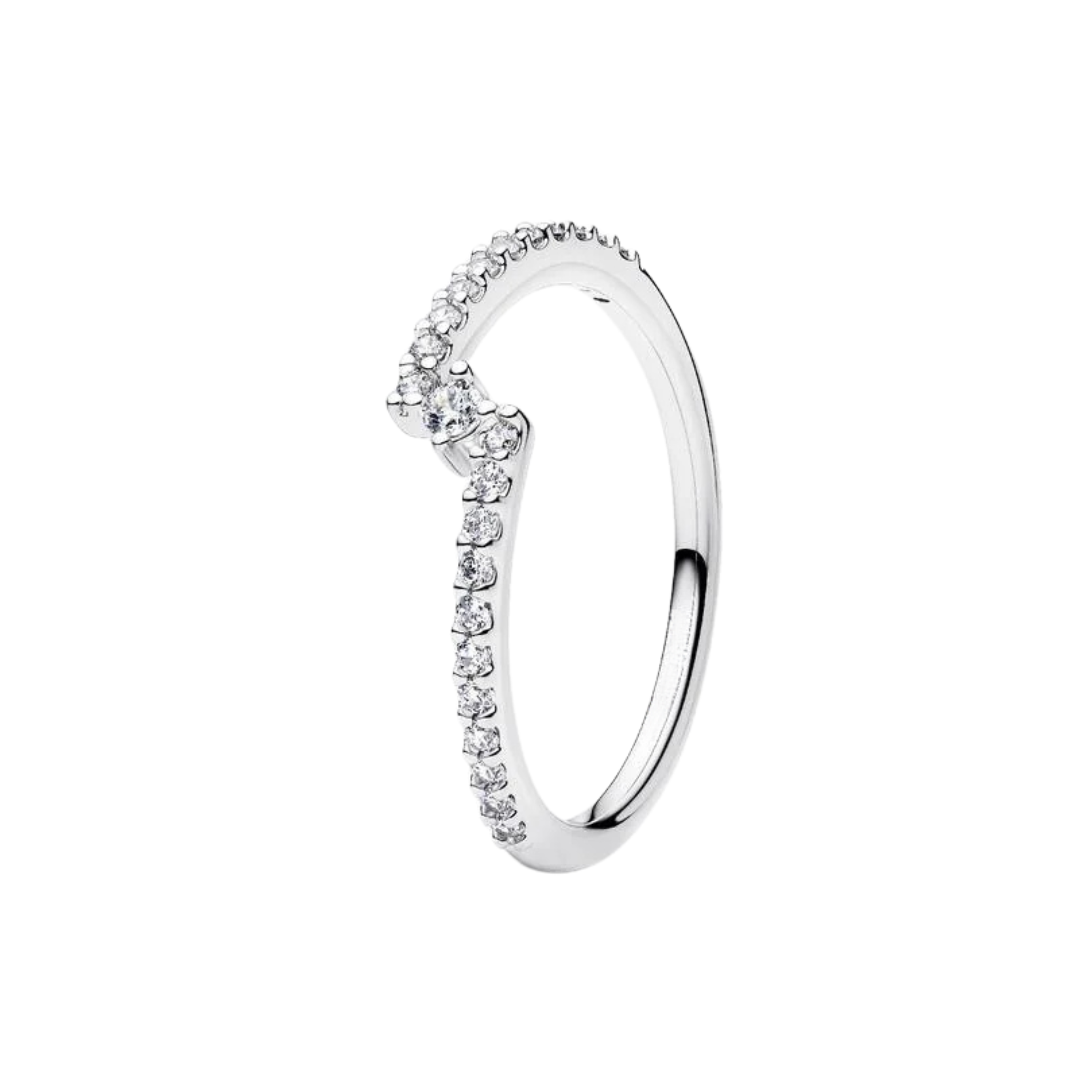 Women's Silver Tone Rings with Sparkling Cubic Zirconia – Elegant Stackable Rings, Heart, Flower, Crown & Emerald Green Stone Designs, Fashion Jewelry Gift for Her