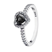 Anillos de corazón de plata de ley 925